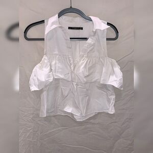 Zara top size xs white